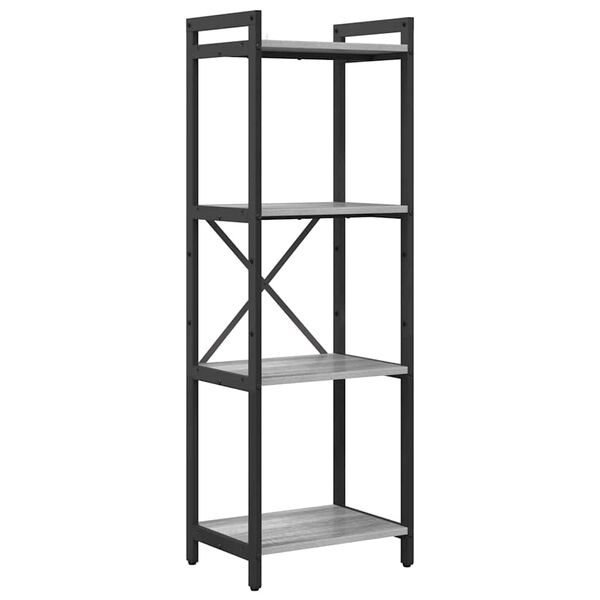 vidaXL Bookshelf Grey sonoma 40 x 30 x 119 cm Engineered Wood