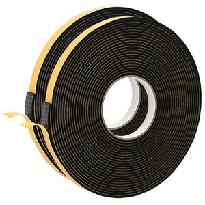 vidaXL Self-adhesive Foam Tape 2 pcs Black 20mm x 10m CR Foam