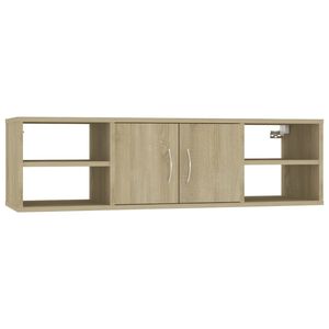 vidaXL Wall Shelf Sonoma Oak 102x30x29 cm Engineered Wood
