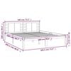 vidaXL Bed Frame without Mattress White 180x200 cm Super King Solid Wood