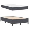 vidaXL Bed Frame with Mattress Dark Grey 120 x 190 cm Fabric
