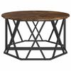 vidaXL Coffee Table Smoked Oak 80 x 80 x 42 cm