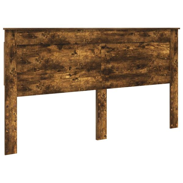 vidaXL Headboard with Headboard Smoked Oak 200 cm Engineered Wood