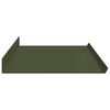vidaXL Floating Shelf 2 pcs Olive Green 100 x 18 x 2.5 cm Steel