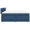vidaXL Box Spring Bed with Mattress Blue 180x200 cm Fabric