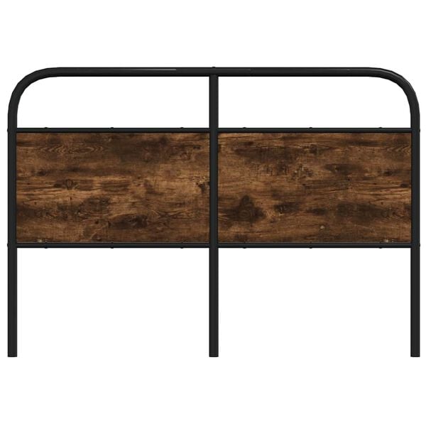 vidaXL Replace Headboard Smoked Oak 140 cm Steel and Engineered Wood