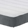 vidaXL Bed Mattress with Mattress Grey 120 x 200 cm Fabric