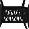 vidaXL 5 Piece Bistro Set Cast Aluminium Black