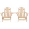 vidaXL Garden Adirondack Chairs with Tea Table Solid Fir Wood
