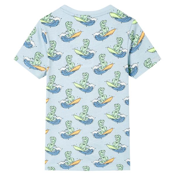 Kids' Pyjamas with Short Sleeves Light Blue 128