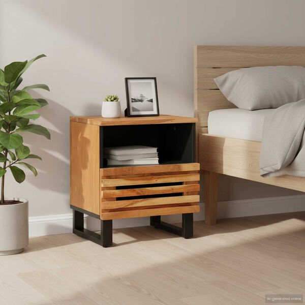 vidaXL Bedside Cabinet 40x33x46 cm Solid Wood Acacia