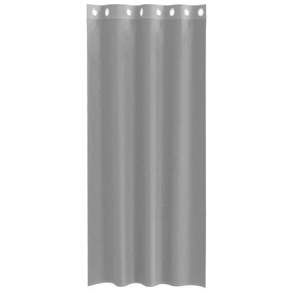 vidaXL Voile Curtains with Grommets 2 pcs Light Grey 140x245 cm