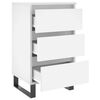 vidaXL Bedside Cabinets 2 pcs White 40x35x69 cm Engineered Wood