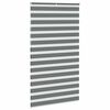 vidaXL Zebra Blind Dark Grey 135x230 cm Fabric Width 130.9 cm Polyester