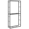 vidaXL Firewood Rack Black 100x30x209 cm Steel