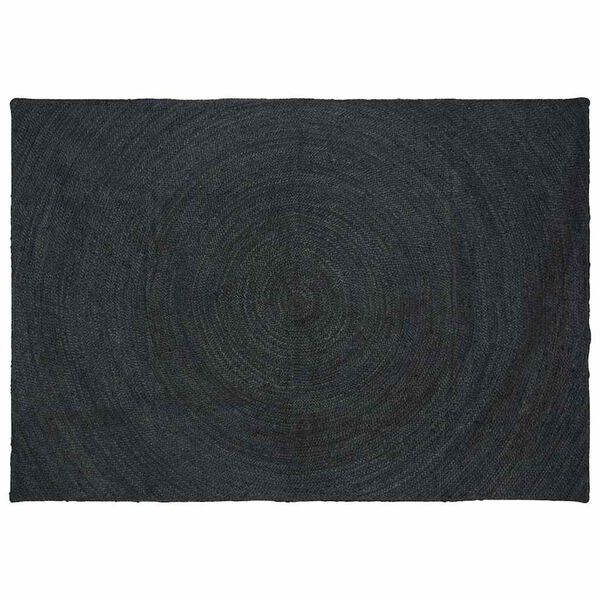vidaXL Area Rugs Rectangular Dark Grey 160 x 230 cm Jute