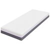 vidaXL Mattress White and Grey 80 x 200 cm Memory Foam