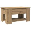 vidaXL Coffee Table Artisan Oak 79x49x41 cm Engineered Wood