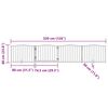 vidaXL Dog Gate with Door Foldable 4 Panels White 320 cm Poplar Wood