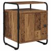 vidaXL Bedside Cabinet Old Wood 40 x 39.5 x 50 cm Engineered Wood