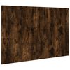 vidaXL Bed Headboard with Cabinets Smoked Oak 120 cm Engineered Wood