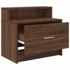 vidaXL Bedside Cabinet with Drawer Brown Oak 51x31x47 cm