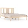 vidaXL Bed Frame without Mattress Solid Wood Double