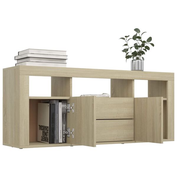 vidaXL TV Cabinet Sonoma Oak 120x30x50 cm Engineered Wood