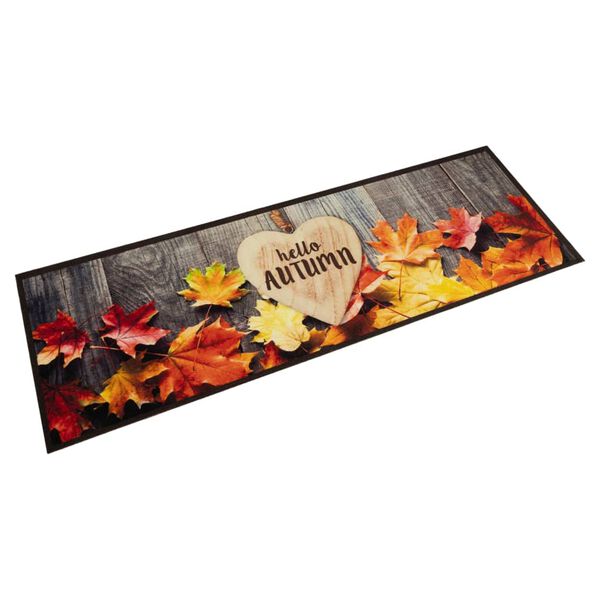 vidaXL Kitchen Rug Washable Autumn 60x180 cm Velvet