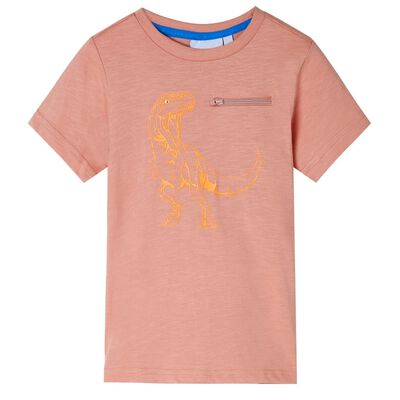 Kids' T-shirt with Short Sleeves Light Orange 92