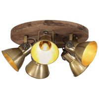 vidaXL Ceiling Lamp 25 W Antique Brass 50x50x25 cm E27