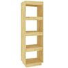 vidaXL Book Cabinet/Room Divider 40x35x135 cm Solid Pinewood