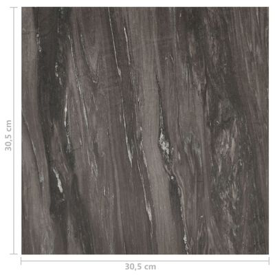 vidaXL Self-adhesive Flooring Planks 20 pcs PVC 1.86 m² Dark Grey