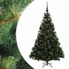 vidaXL Artificial Christmas Tree with Bauble 120 cm 150 LEDs