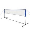 vidaXL Badminton Net Set with Shuttlecocks 300x155 cm