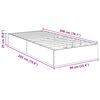 vidaXL Ottoman Bed Frame with Storage White 203 x 90 x 25 cm Chipboard
