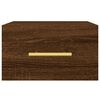 vidaXL Wall-mounted Bedside Cabinets 2 pcs Brown Oak 35x35x20 cm