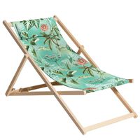 Madison Wooden Beach Chair Mauel 55x90x87 cm Blue