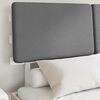 vidaXL Bed Frame with Upholstered Headboard Light Grey 135 x 190 cm