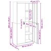 vidaXL Storage Cabinet 2 pcs Pink 90 x 40 x 200 cm Cold-Rolled Steel