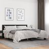 vidaXL Bed Frame without Mattress Black 200x200 cm