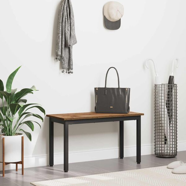 vidaXL Bench Old Wood 80 x 35 x 45 cm Engineered Wood