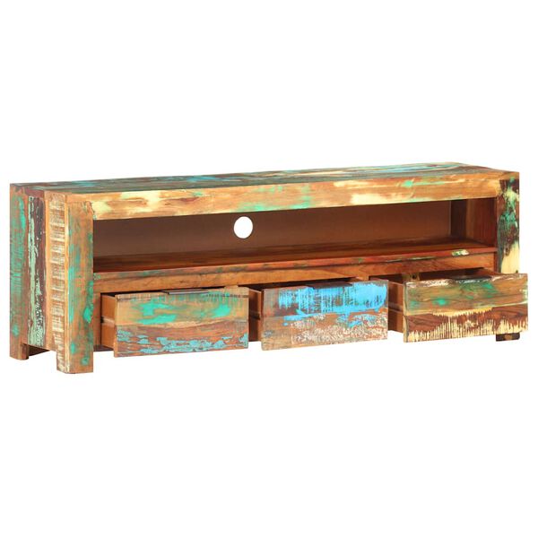 vidaXL TV Cabinet 119x30x41 cm Solid Reclaimed Wood