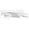 vidaXL Pull-out Day Bed without Mattress White 2x(80x200) cm Solid Wood