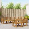vidaXL Outdoor Sofa Set 8 pcs Natural Solid Acacia Wood