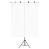 vidaXL T-Shape Background Stand Black 151x60x(70-200) cm