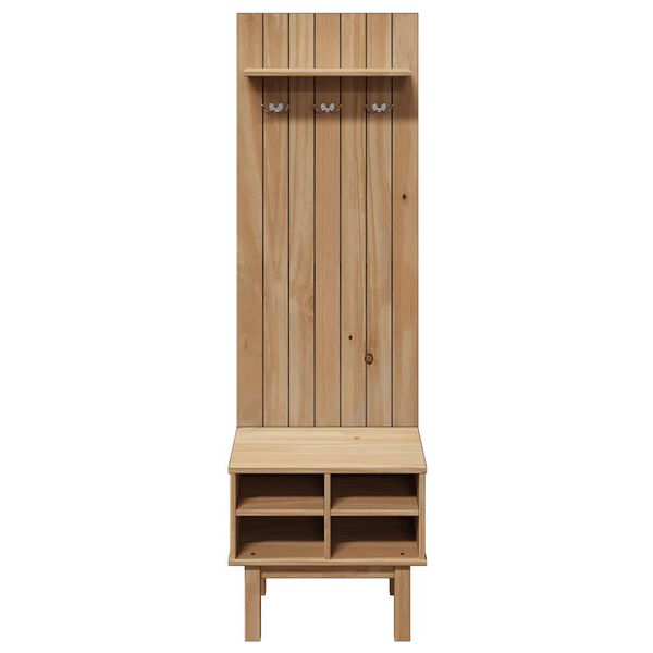 vidaXL Hall Unit OTTA 50x40x160 cm Solid Wood Pine