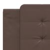 vidaXL Bed Frame without Mattress "Zadar" Brown 180x200 cm Super King Faux Leather