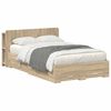 vidaXL Bed Frame with Storage Sonoma Oak 120 x 200 cm Engineered Wood