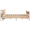 vidaXL Bed Frame with Headboard 140x190 cm Solid Wood Pine